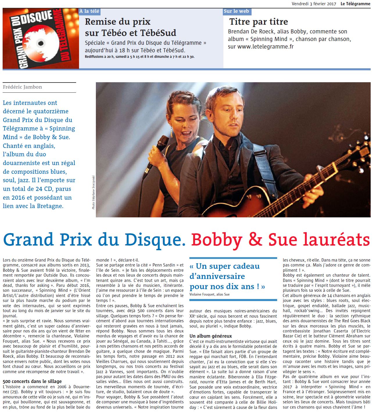 Article Bobby & Sue