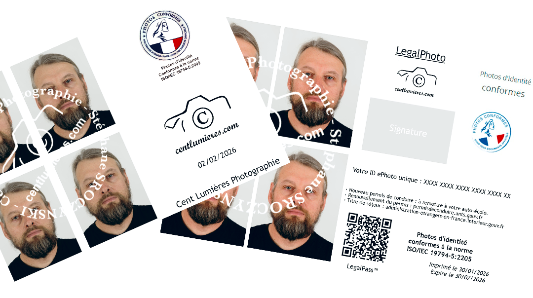 Photo d'identité simple ou e-photo pour remplacement du permis rose 3 volets